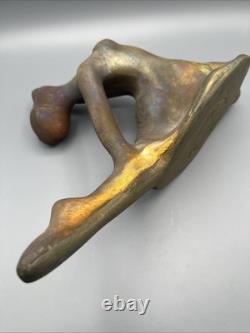 George Zaro Tudzarov Raku Pottery Ballerina Sculpture Figure Signed 195/950