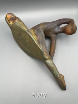George Zaro Tudzarov Raku Pottery Ballerina Sculpture Figure Signed 195/950