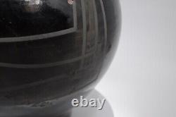 Gerald Hong Vintage Studio Pottery Raku Decorative Jar Vessel 18x12x9