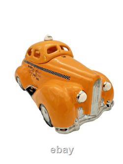 Glenn Appleman Studio Pottery Taxi Cab Cookie Jar Vintage Americana Rare