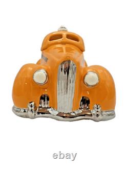 Glenn Appleman Studio Pottery Taxi Cab Cookie Jar Vintage Americana Rare