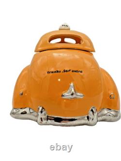 Glenn Appleman Studio Pottery Taxi Cab Cookie Jar Vintage Americana Rare