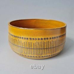 Goran Andersson Upsala Ekeby ceramic bowl Stripa Swedish MCM Göran vintage