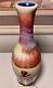 Gorgeous Vintage Studio Art Pottery Flambe Glaze Bottle Vase 10.25 Signed