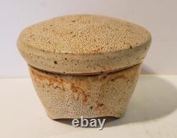 Guillermo Cuellar Vintage Studio Pottery Covered Box, Marked, Warren Mackenzie