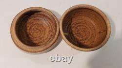 Guillermo Cuellar Vintage Studio Pottery Covered Box, Marked, Warren Mackenzie