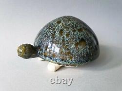 Gunnar Andersson ceramic turtle figurine vintage MCM Swedish art pottery Höganäs