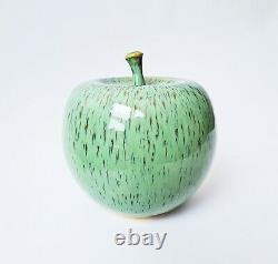 Gunnar Andersson studio pottery ceramic apple vintage MCM Swedish art Höganäs