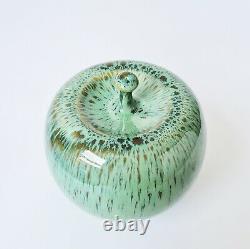 Gunnar Andersson studio pottery ceramic apple vintage MCM Swedish art Höganäs