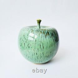 Gunnar Andersson studio pottery ceramic apple vintage MCM Swedish art Höganäs