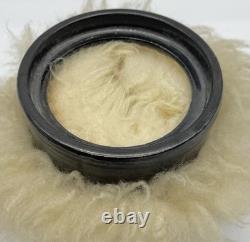 Hand thrown Fur pot stoneware, 1970's Studio pottery, Vintage Ceramics, signed