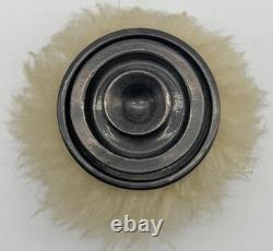 Hand thrown Fur pot stoneware, 1970's Studio pottery, Vintage Ceramics, signed