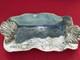 Handmade ART POTTERY SALLY DOUGLAS VINTAGE TRAY PLATTER 3-D Coastal Theme