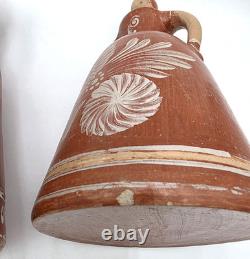 Handmade Studio Pottery Figural Jugs Southwest Folk Art Sculptures VTG Pair
