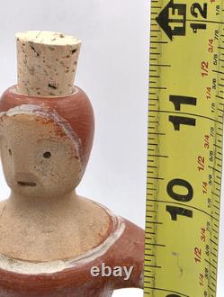 Handmade Studio Pottery Figural Jugs Southwest Folk Art Sculptures VTG Pair