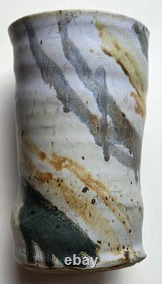 Handmade Studio Pottery Vase 6.5- Wabi Sabi Rustic Vintage Glaze- Artisan Craft