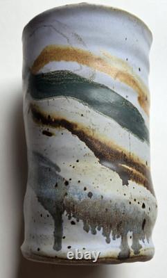 Handmade Studio Pottery Vase 6.5- Wabi Sabi Rustic Vintage Glaze- Artisan Craft