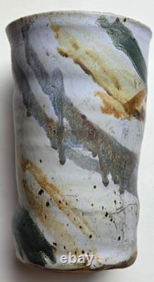Handmade Studio Pottery Vase 6.5- Wabi Sabi Rustic Vintage Glaze- Artisan Craft