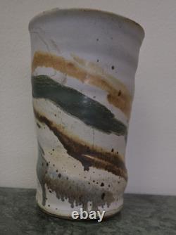 Handmade Studio Pottery Vase 6.5- Wabi Sabi Rustic Vintage Glaze- Artisan Craft