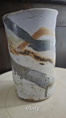 Handmade Studio Pottery Vase 6.5- Wabi Sabi Rustic Vintage Glaze- Artisan Craft