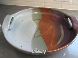 Hanselmann Pottery Serving Bowl Fruit Pasta Retired Studio Pottery Santa Fe HP