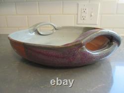 Hanselmann Pottery Serving Bowl Fruit Pasta Retired Studio Pottery Santa Fe HP
