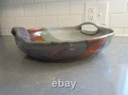 Hanselmann Pottery Serving Bowl Fruit Pasta Retired Studio Pottery Santa Fe HP