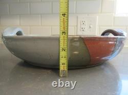 Hanselmann Pottery Serving Bowl Fruit Pasta Retired Studio Pottery Santa Fe HP