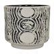Harris Deller Studio Art Pottery Black White Incised Porcelain Cylindrical Bowl