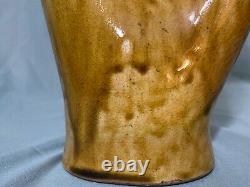 Heavy Japanese studio pottery vintage mcm modern, signed Masaaki wabi-sabi