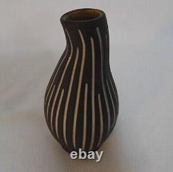 Helge Osterberg Art Pottery Studio Vase Scandanavian Stone Ware Mid Century 1950