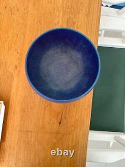 Henry Kendall Gernhardt signed studio pottery vintage blue bowl