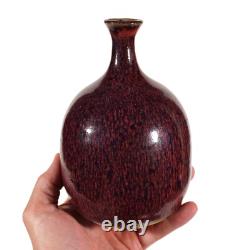 Herbert Sanders Studio Art Pottery Weed Vase California Vintage Listed Artist