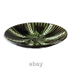 Herman August Kähler Stoneware Green Studio Art Bowl Signed Denmark 1960s-70s