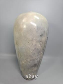 Hogback Vase Studio Pottery Jenny Kizziar 1988 Burnished Pit Fired Vintage