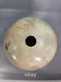 Hogback Vase Studio Pottery Jenny Kizziar 1988 Burnished Pit Fired Vintage