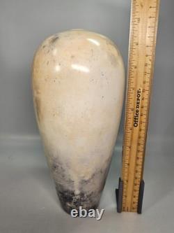Hogback Vase Studio Pottery Jenny Kizziar 1988 Burnished Pit Fired Vintage
