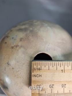 Hogback Vase Studio Pottery Jenny Kizziar 1988 Burnished Pit Fired Vintage