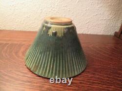 Iconic Danish Design Arne Bang, Own Studio, Flaring Stoneware Bowl, Green Drip