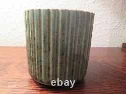 Iconic Danish Design Arne Bang, Own Studio, Machine Age Vase, Crystalline Glaze