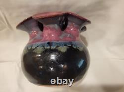 Ikebana Studio Pottery By Lee Mid Century Modern 7 Hole Vase Vessel