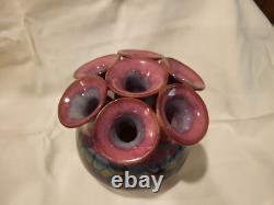 Ikebana Studio Pottery By Lee Mid Century Modern 7 Hole Vase Vessel