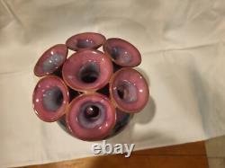 Ikebana Studio Pottery By Lee Mid Century Modern 7 Hole Vase Vessel