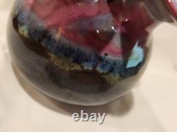Ikebana Studio Pottery By Lee Mid Century Modern 7 Hole Vase Vessel