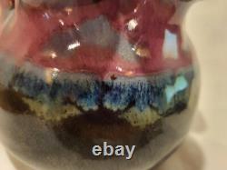 Ikebana Studio Pottery By Lee Mid Century Modern 7 Hole Vase Vessel