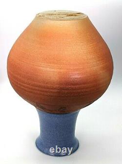Impressive 11 ¾ Tall Australian Terracotta & Glazed Studio Art Pottery Vase