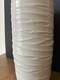 Isabelle Soule studio pottery 9 3/8 tall vase vintage art unusual white NW