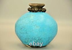 JENSEN Original Vintage Signed Mid Century Modern Studio Pottery Bud Vase Vessel