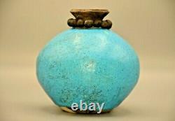 JENSEN Original Vintage Signed Mid Century Modern Studio Pottery Bud Vase Vessel
