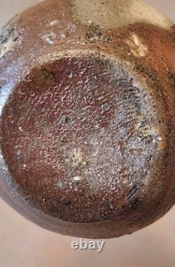 Janet Leach signed Studio Pottery Vintage Artisan Vase, 7. 5 in tall